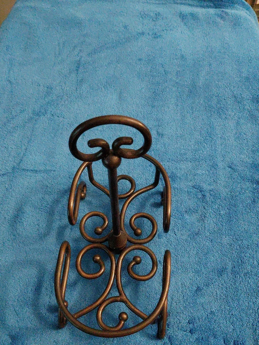 Princess House Fantasia Metal Caddy/ Cruet Holder Item #2593